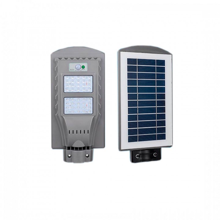 Вуличний світлодіодний світильник з сонячною панеллю SL-40W-6000K-SOLAR